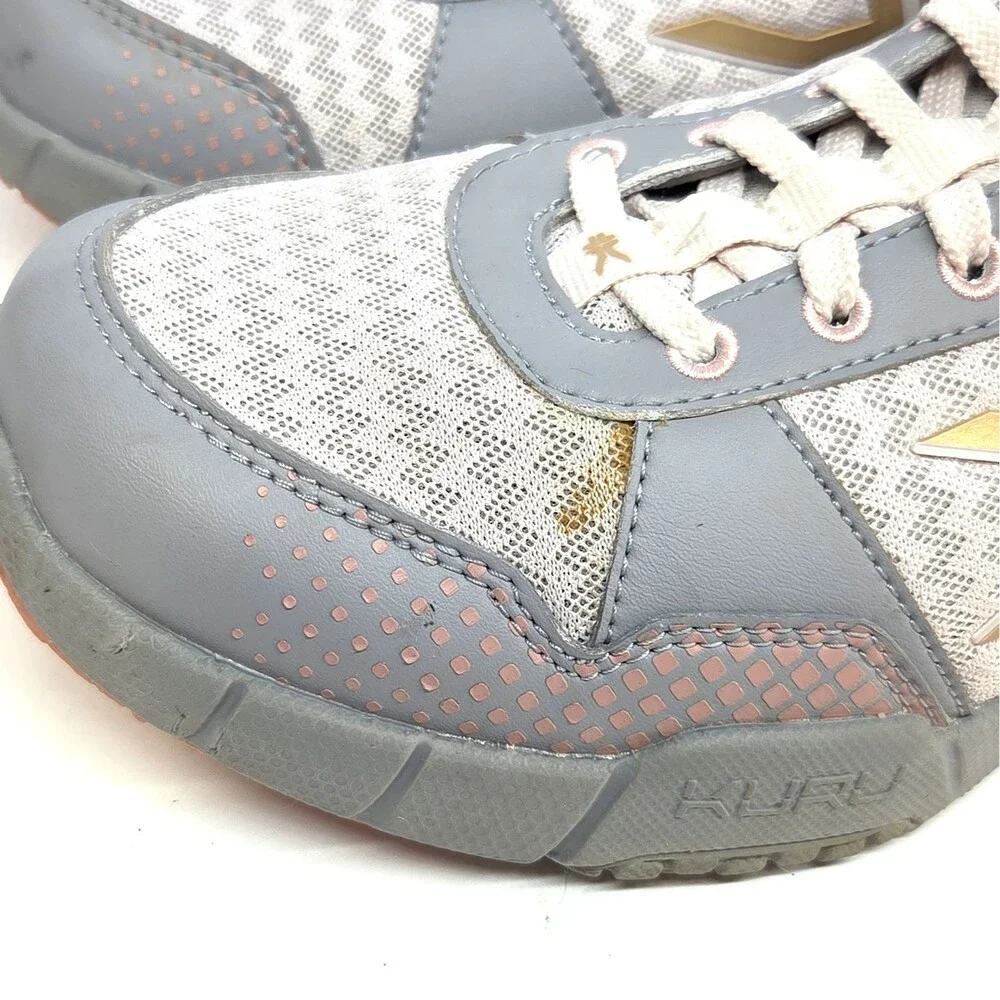 KURU Women’s Light Gray & Pink Athletic Sneakers Size  10